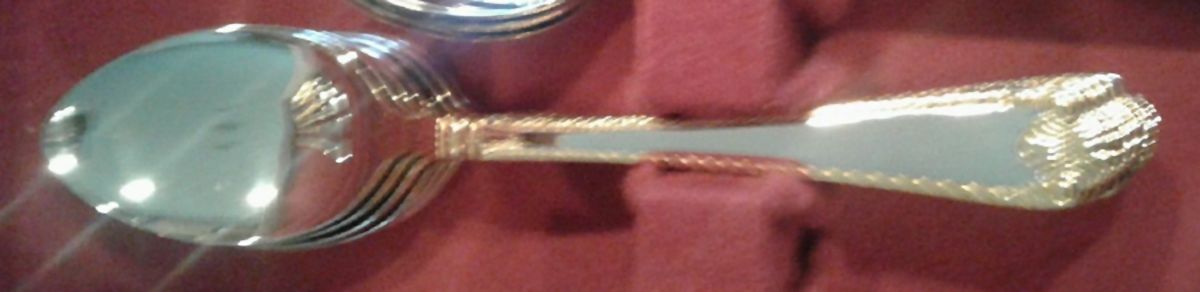 Classic Shell Gold (Stainless) Place/Oval Soup Spoon by Heritage China-1