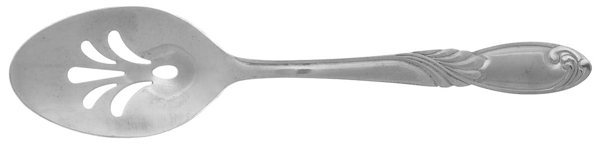 Danube (Stainless) Pierced Tablespoon (Serving Spoon) by Hampton Silversmiths-1