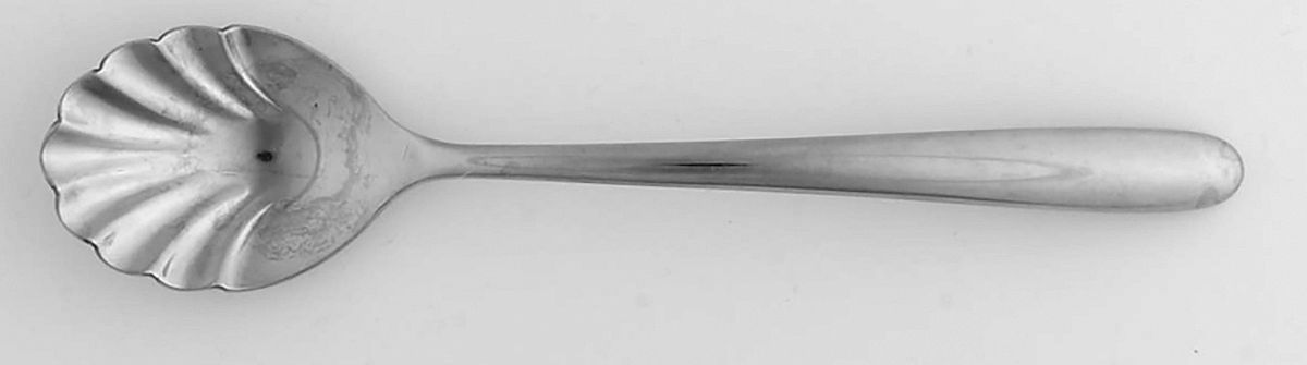 Slope (Stainless) Sugar Shell Spoon by Hampton Silversmiths-1