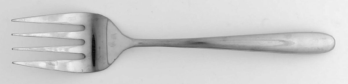 Slope (Stainless) Medium Solid Cold Meat Serving Fork by Hampton Silversmiths-1