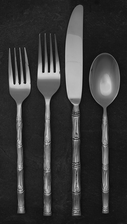 Cathay Mirror (Stainless) 4 Piece Place Setting by Hampton Silversmiths-1