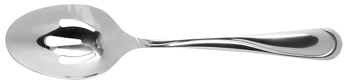 Swirl (Stainless) Pierced Tablespoon (Serving Spoon) by Hampton Silversmiths-1