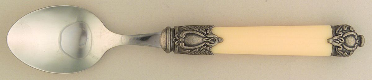 San Remo-Cream (Stainless) Teaspoon by Hampton Silversmiths-1