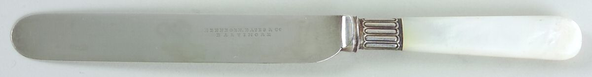 Pearl Handle (Silverplate) Pearl Handle Breakfast Knife by Hennegan Bates-1