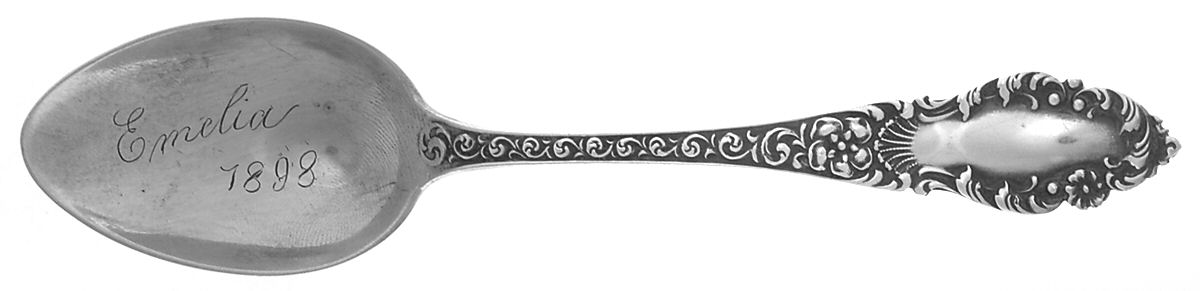 HMD13 (Sterling) Monogram Teaspoon by Hamilton & Diesinger-1