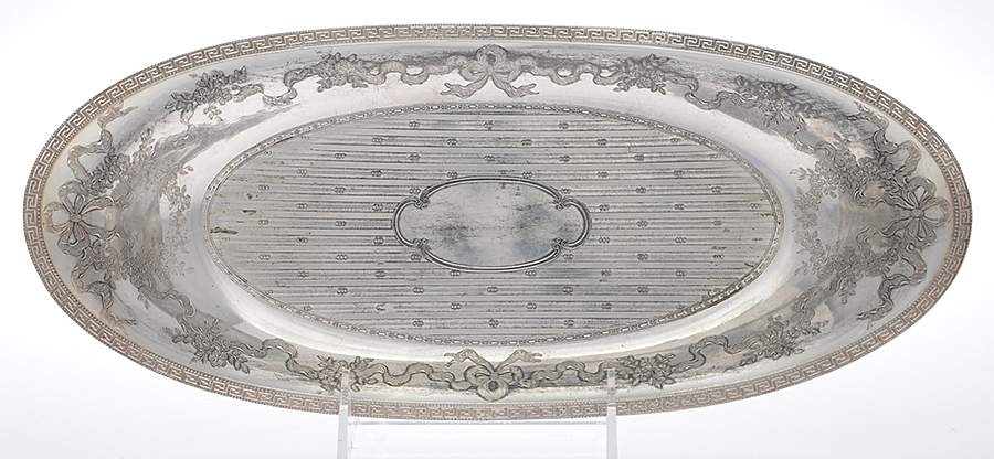 Silverplate Hollowware 12" Bread Tray by Homan-1