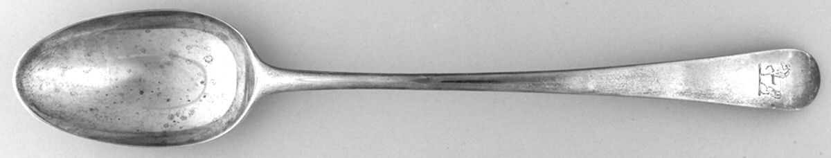 HBT1 (Sterling) Large Solid Serving Spoon by Hester Bateman-1
