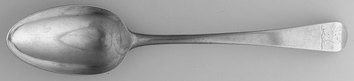 HBT1 (Sterling) Solid Serving Spoon by Hester Bateman-1