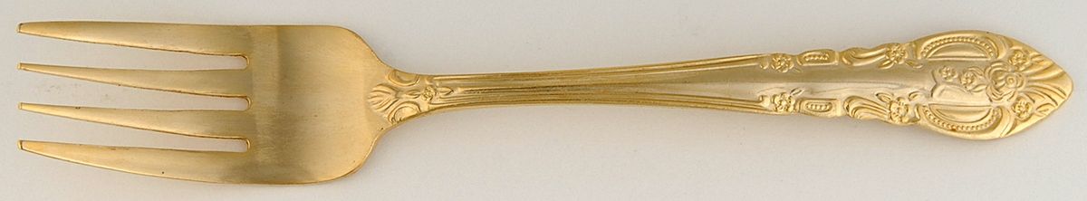 Versailles (Gold Electroplate) Individual Salad Fork by Hampton Silversmiths-1