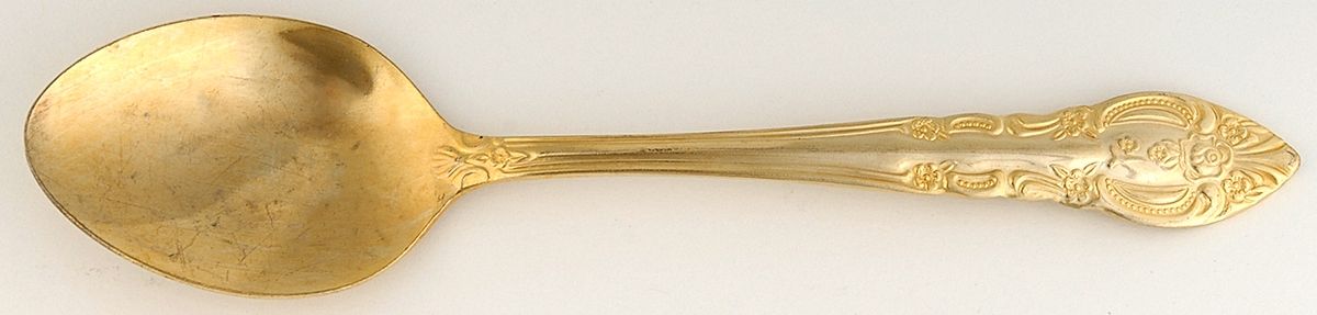 Versailles (Gold Electroplate) Place/Oval Soup Spoon by Hampton Silversmiths-1
