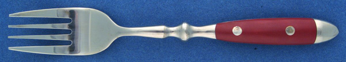 Bistro-Brick Red (Stainless) Individual Salad Fork by Hampton Silversmiths-1