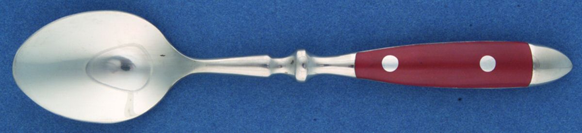 Bistro-Brick Red (Stainless) Teaspoon by Hampton Silversmiths-1