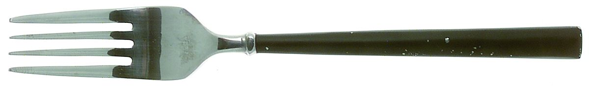 Carrara Enamel-Black (Stainless) Individual Salad Fork by Hampton Silversmiths-1