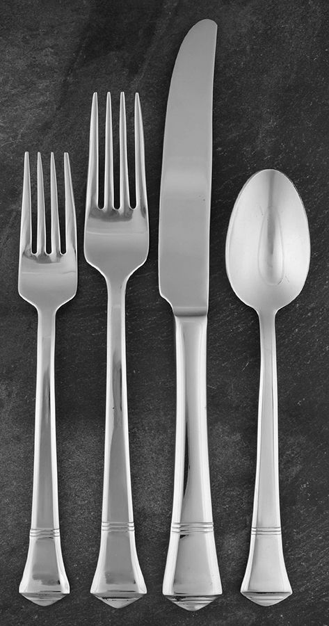 HSV99 (Stainless) 4 Piece Place Setting by Hampton Silversmiths-1