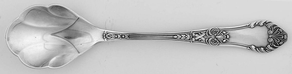 Romanesque (Silverplate) Sugar Shell Spoon by Hefra-1