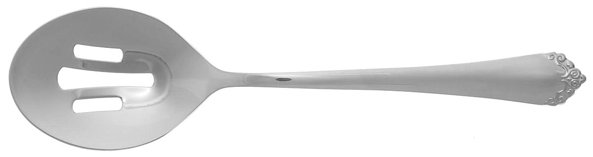 Felicia (Stainless) Pierced Tablespoon (Serving Spoon) by Hampton Silversmiths-1