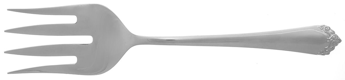 Felicia (Stainless) Large Solid Cold Meat Serving Fork by Hampton Silversmiths-1