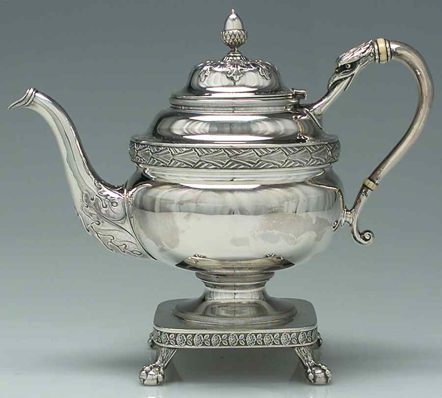 1901 (Sterling, Hollowware) Teapot by Howard & Co-1