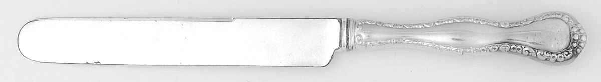 HEB7 (Sterling) Old French Hollow Knife with Bolster by Hennegan Bates-1
