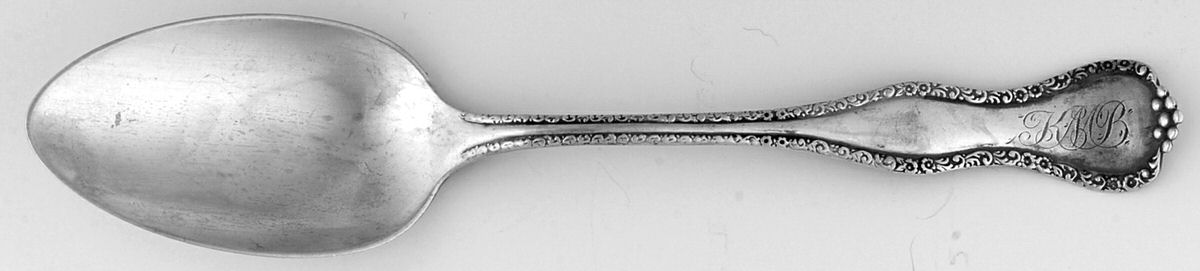 HEB7 (Sterling) Monogram Tablespoon (Serving Spoon) by Hennegan Bates-1