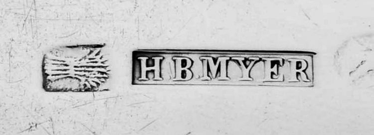 Coin Silver Flatware Tablespoon (Serving Spoon) by H B Myer-3