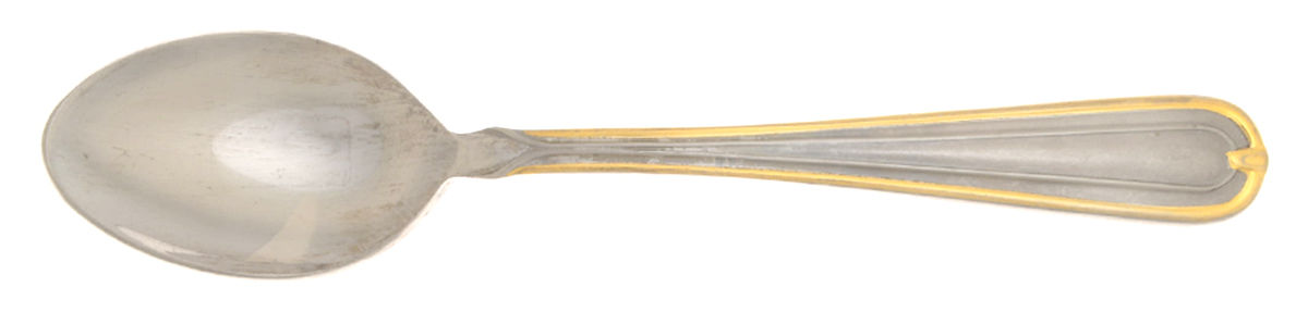Lorraine (Gold Accent) Teaspoon by Hampton Silversmiths-1