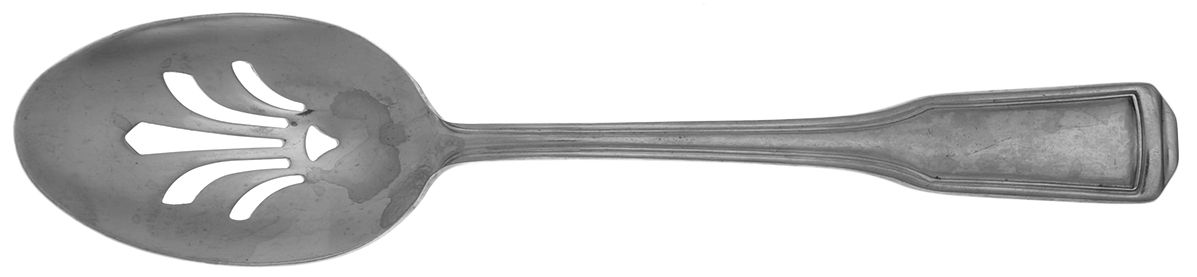 Americana Classic (Stainless) Pierced Tablespoon (Serving Spoon) by Hampton Silversmiths-1