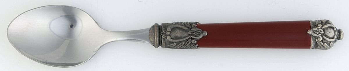 San Remo-Red (Stainless) Teaspoon by Hampton Silversmiths-1