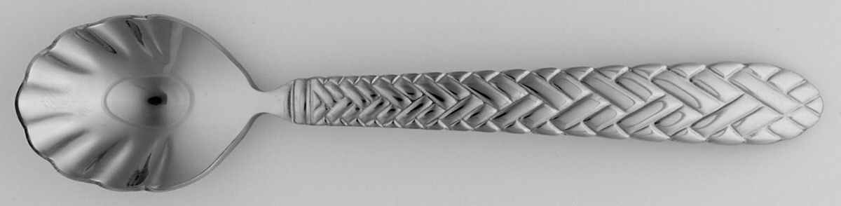 Riatta (Stainless) Sugar Shell Spoon by Hampton Silversmiths-1