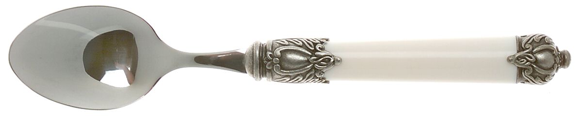 San Remo-White (Stainless) Teaspoon by Hampton Silversmiths-1