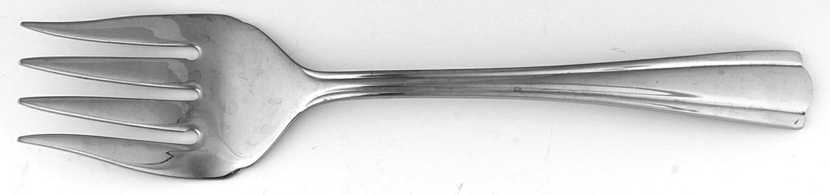 Elana (Stainless) Medium Solid Cold Meat Serving Fork by Hampton Silversmiths-1