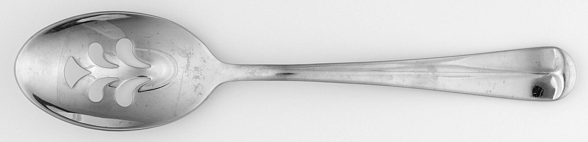 HSV117 (Stainless, 270, China) Pierced Tablespoon (Serving Spoon) by Hampton Silversmiths-1