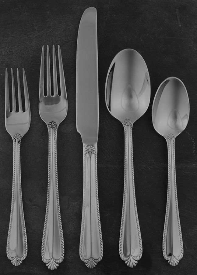 Renee (Stainless) 5 Piece Place Setting by Hampton Silversmiths-1