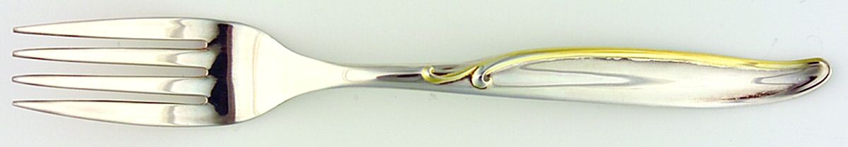 Chelsea (gold accent) Fork by Heritage China-1