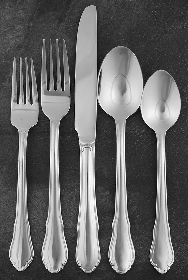 Shelby (Stainless) 5 Piece Place Setting by Hampton Silversmiths-1