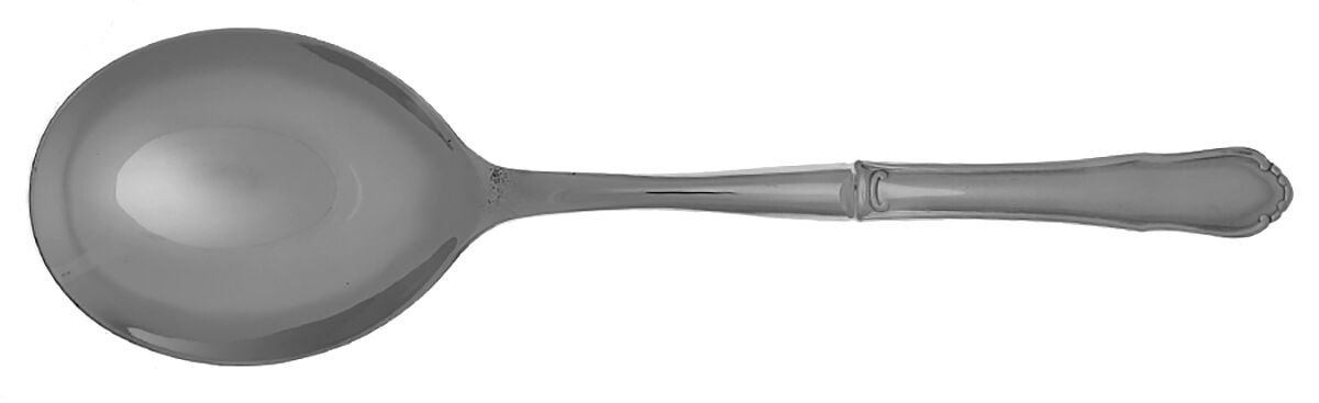 Shelby (Stainless) Casserole Spoon with Smooth Stainless Bowl HC by Hampton Silversmiths-1