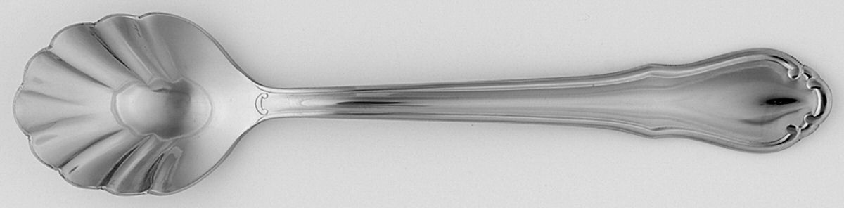 Shelby (Stainless) Sugar Shell Spoon by Hampton Silversmiths-1