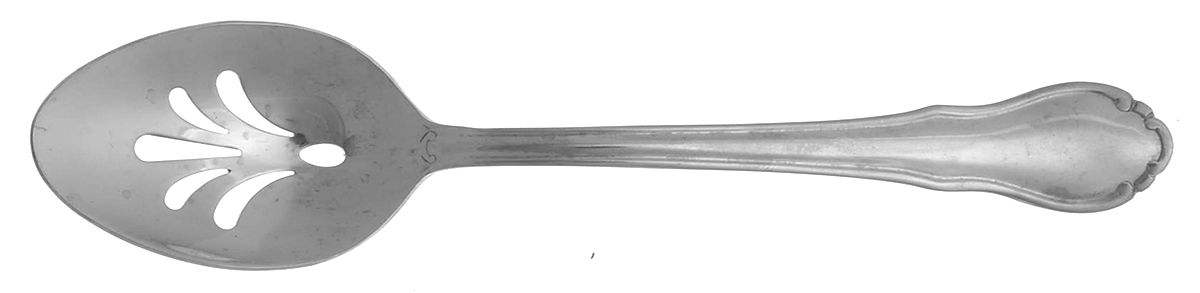 Shelby (Stainless) Pierced Tablespoon (Serving Spoon) by Hampton Silversmiths-1