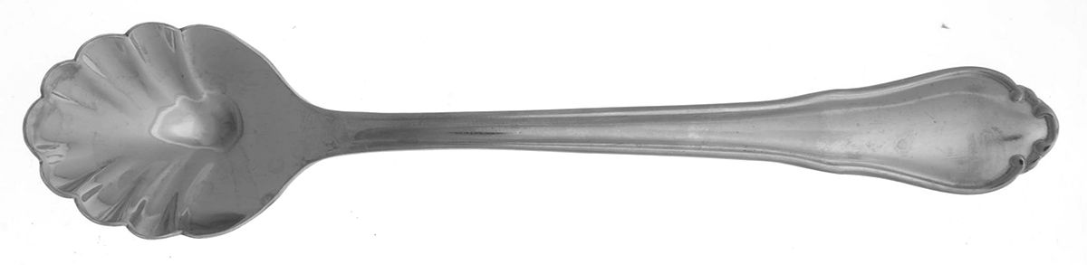 Shelby (Stainless) Sugar Shell Spoon by Hampton Silversmiths-1