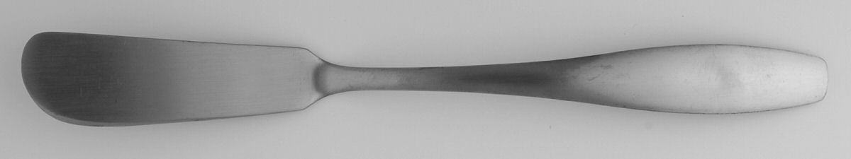 Gourdon (Stainless) Flat Handle Master Butter Knife by Hampton Silversmiths-1