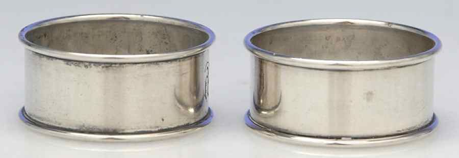 G38 (Sterling, Hollowware) Napkin Ring - Set of 2 by Hallmark-1