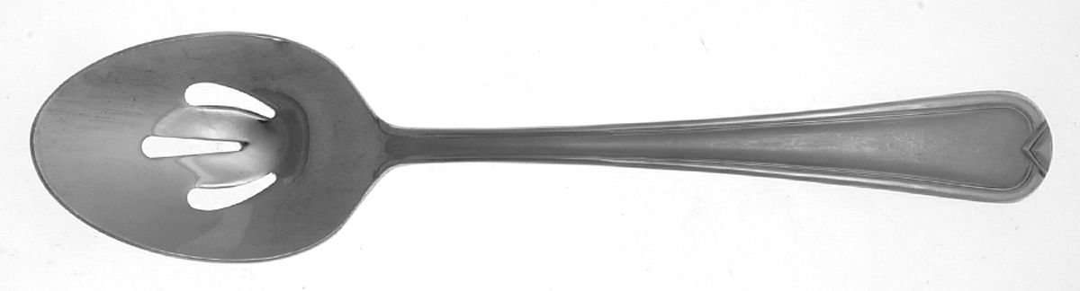 Cecina (Stainless) Pierced Tablespoon (Serving Spoon) by Hampton Silversmiths-1
