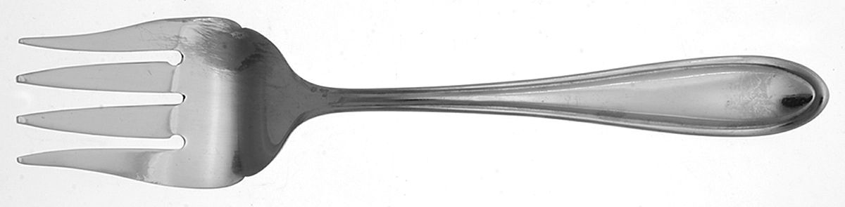 Erin (Stainless) Medium Solid Cold Meat Serving Fork by Hampton Silversmiths-1