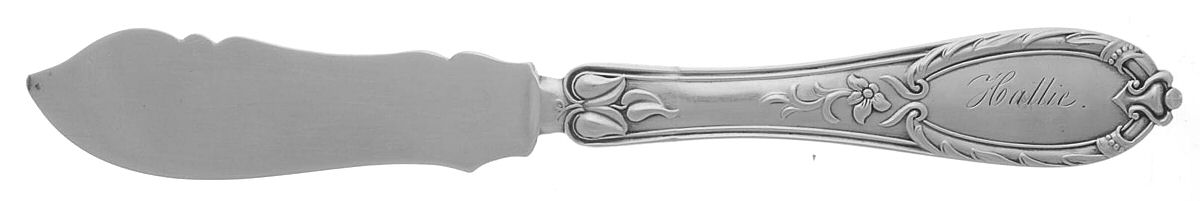 HKS8 (Coin) Flat Handle Bright Cut Master Butter by Hotchkiss & Schreuder-1
