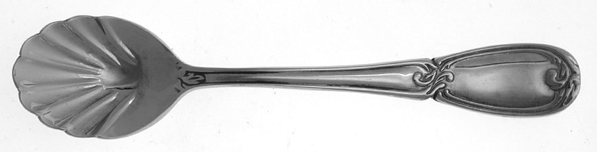 Fleur (Stainless) Sugar Shell Spoon by Hampton Silversmiths-1