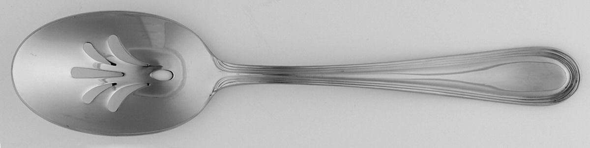 Ronde (Stainless) Pierced Tablespoon (Serving Spoon) by Hampton Silversmiths-1