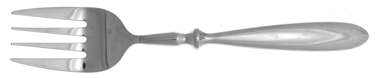 Bistro Mirror (Stainless) Medium Solid Cold Meat Serving Fork by Hampton Silversmiths-1