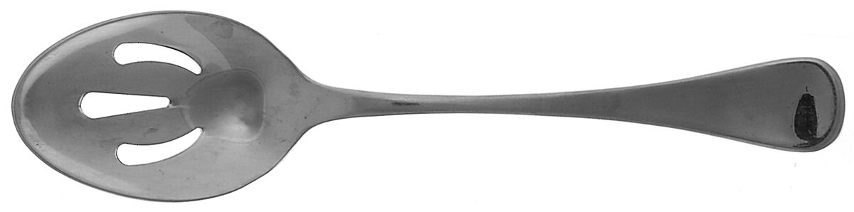 Geneva-Glossy (Stainless) Pierced Tablespoon (Serving Spoon) by Hampton Silversmiths-1