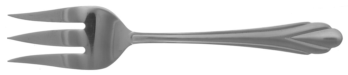 Rose (Stainless) Medium Solid Cold Meat Serving Fork by Hampton Silversmiths-1
