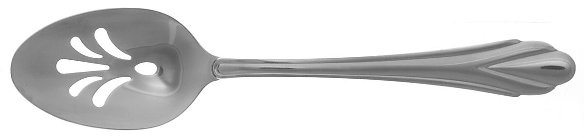 Rose (Stainless) Pierced Tablespoon (Serving Spoon) by Hampton Silversmiths-1